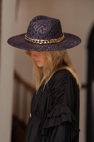 HORNE chapeau léopard