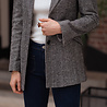 TIZIA blazer en laine noir et blanc TIZIA blazer en laine noir et blanc