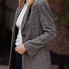 TIZIA blazer en laine noir et blanc TIZIA blazer en laine noir et blanc