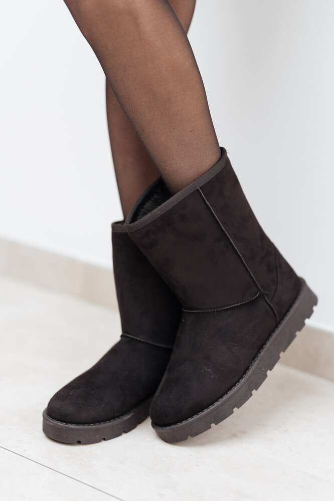 HOUTCH bottines fourrées noires