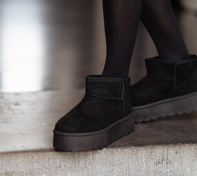 RIANA bottines fourrées plateforme