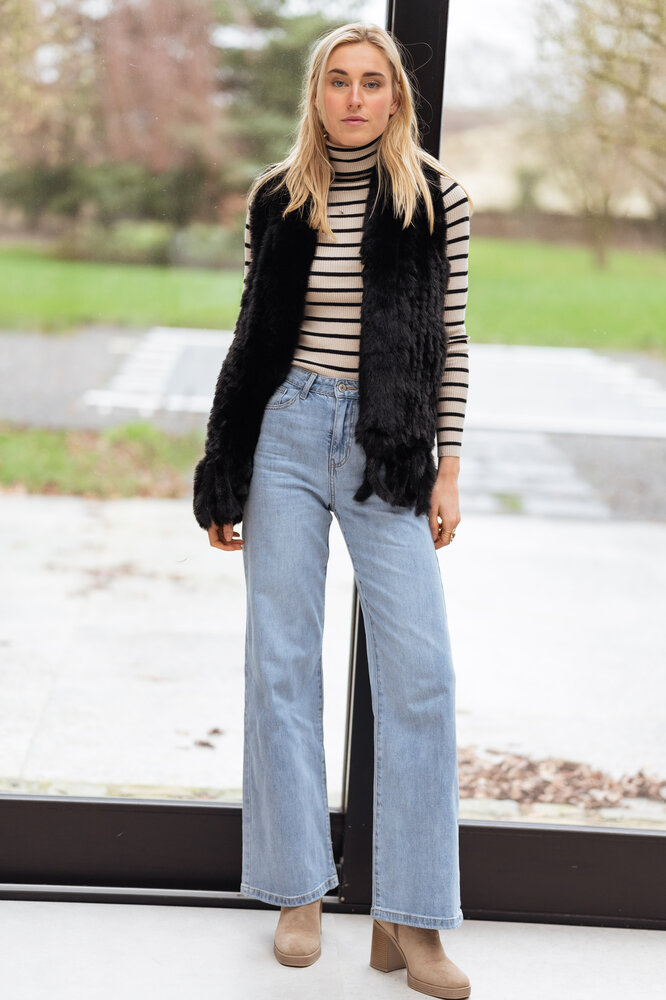 PAYLY gilet en fausse fourrure noir PAYLY gilet en fausse fourrure noir