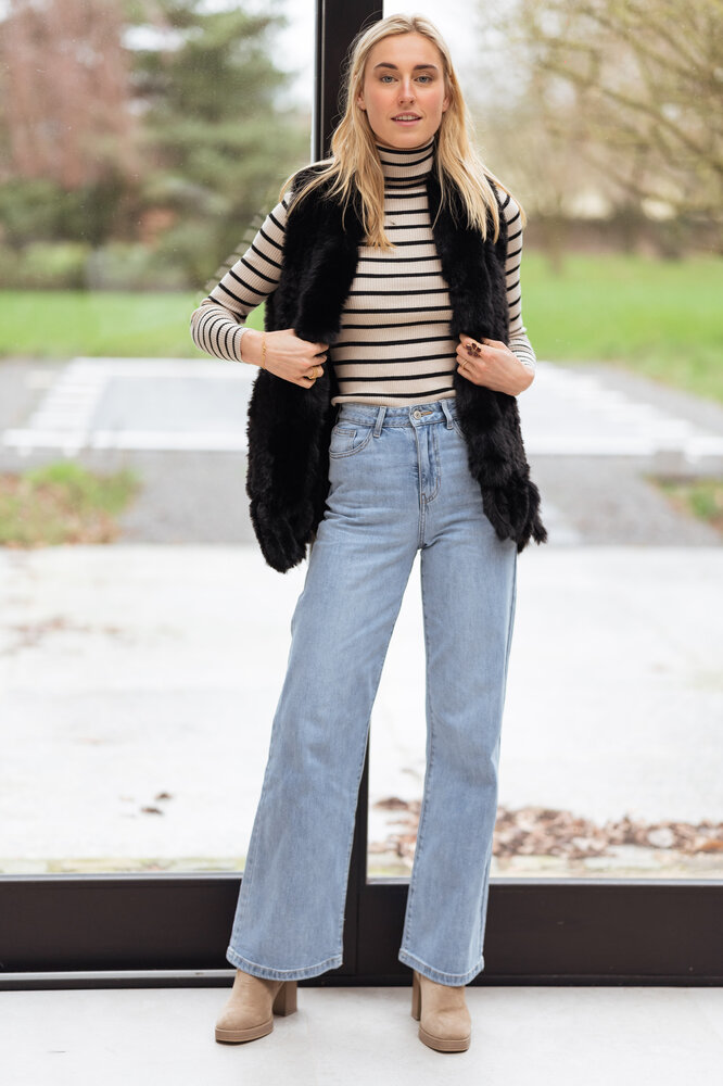 PAYLY gilet en fausse fourrure noir PAYLY gilet en fausse fourrure noir