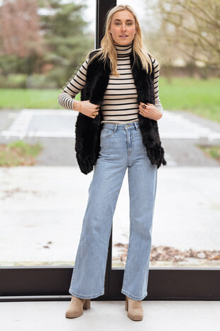 PAYLY gilet en fausse fourrure noir PAYLY gilet en fausse fourrure noir