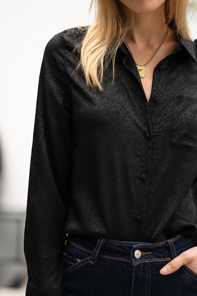 POLIA chemisier noir