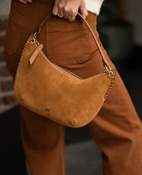 BA&SH SUEDE sac cognac BA&SH SUEDE sac cognac