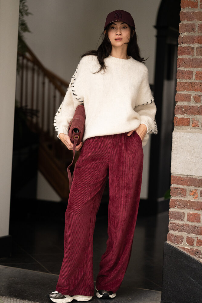 GEMMA pantalon bordeaux GEMMA pantalon bordeaux