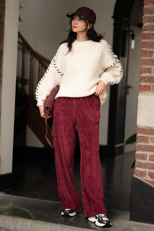 GEMMA pantalon bordeaux GEMMA pantalon bordeaux
