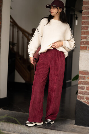 GEMMA pantalon bordeaux GEMMA pantalon bordeaux