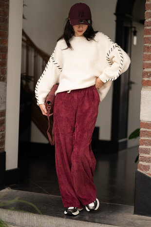 GEMMA pantalon bordeaux GEMMA pantalon bordeaux