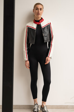 FADILAH veste noire rouge FADILAH veste noire rouge