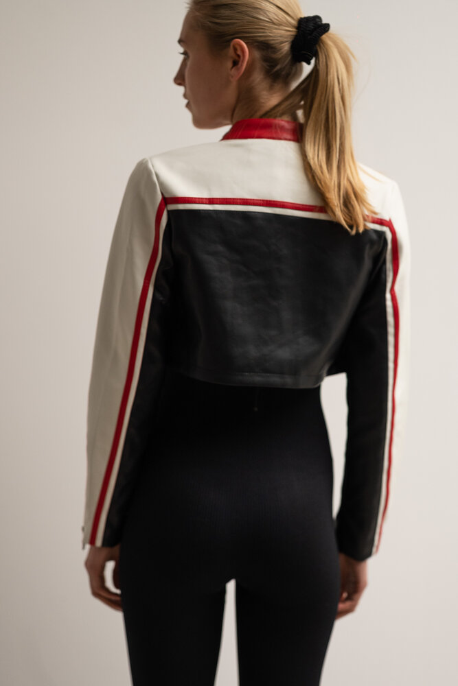 FADILAH veste noire rouge FADILAH veste noire rouge