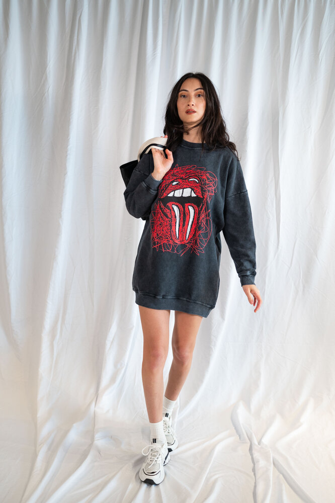 ALDA robe-pull noire ALDA robe-pull noire