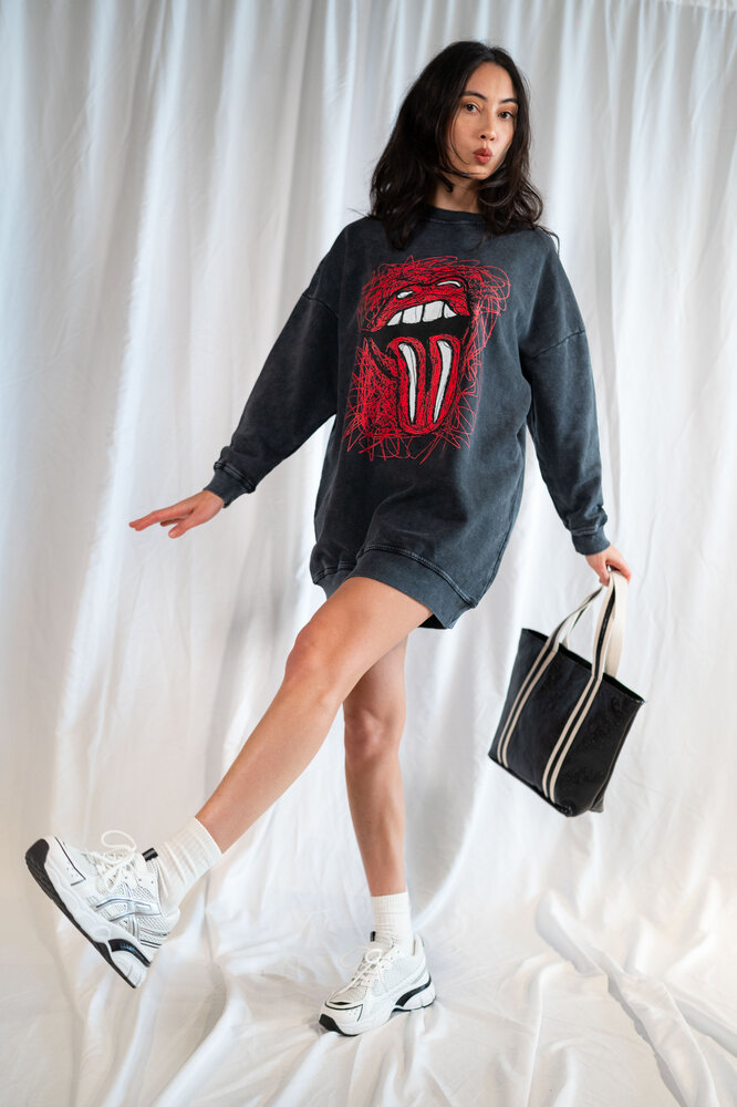 ALDA robe-pull noire ALDA robe-pull noire