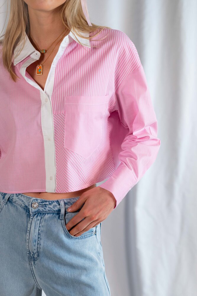 FABIA chemisier rose