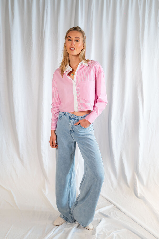 FABIA chemisier rose