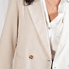 BRUNA blazer en lin beige BRUNA blazer en lin beige