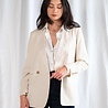 BRUNA blazer en lin beige BRUNA blazer en lin beige