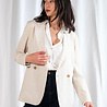 BRUNA blazer en lin beige BRUNA blazer en lin beige