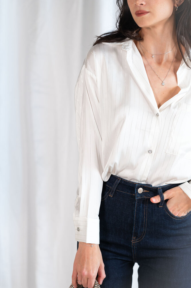 MADALENA chemisier crème