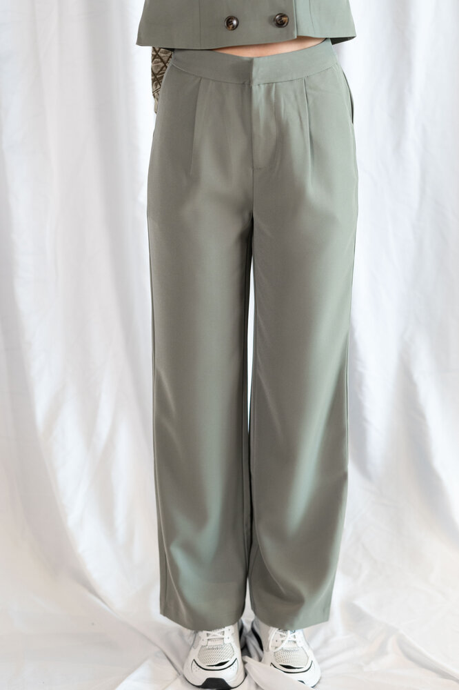 CRISTIANA pantalon vert clair