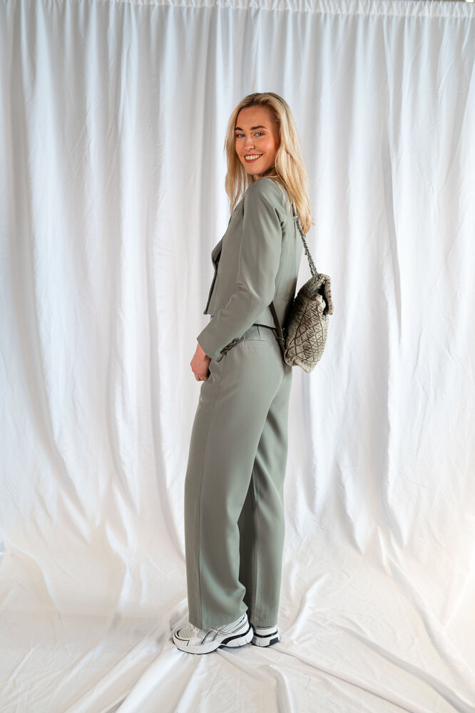 CRISTIANA pantalon vert clair