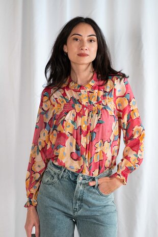 MARCELINA chemisier rose MARCELINA chemisier rose