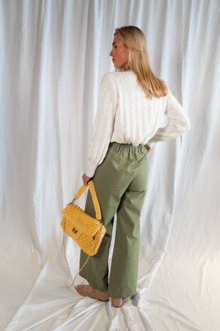 SILVANA pantalon vert