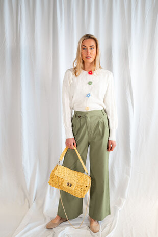 SILVANA pantalon vert