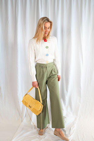 SILVANA pantalon vert