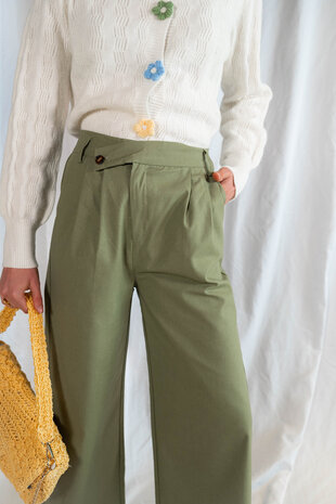 SILVANA pantalon vert