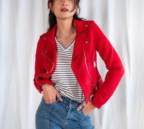 MIQUELINA  veste rouge