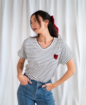 FIRMINA  t-shirt marine