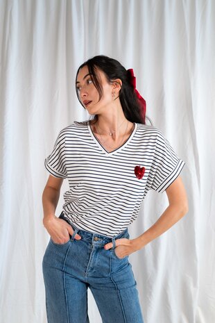 FIRMINA t-shirt marine