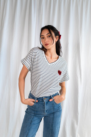 FIRMINA t-shirt marine