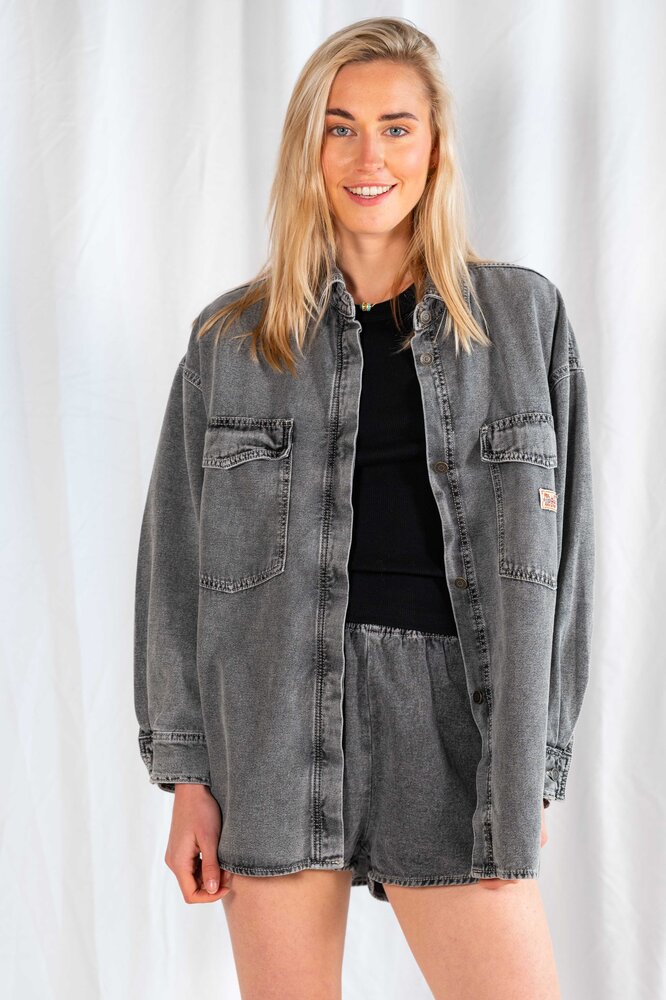 AMERICAN VINTAGE ALCINDA surchemise grise