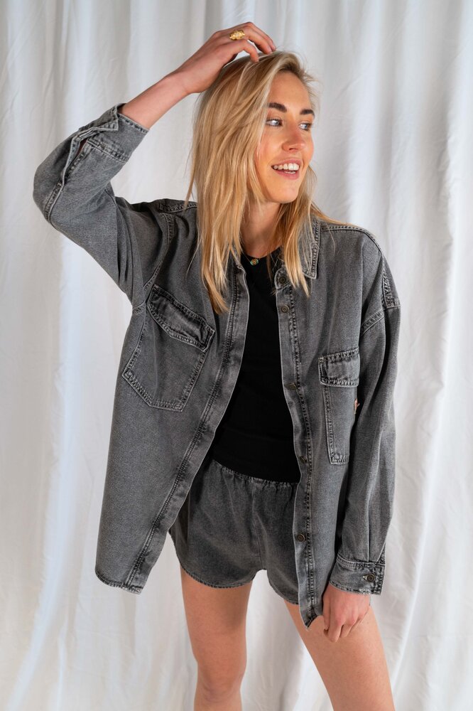 AMERICAN VINTAGE ALCINDA surchemise grise