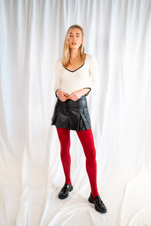 JUSTINE collants bordeaux