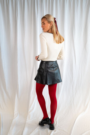 JUSTINE collants bordeaux