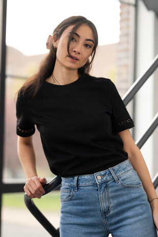 FLORBELA t-shirt noir