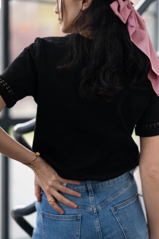 FLORBELA t-shirt noir