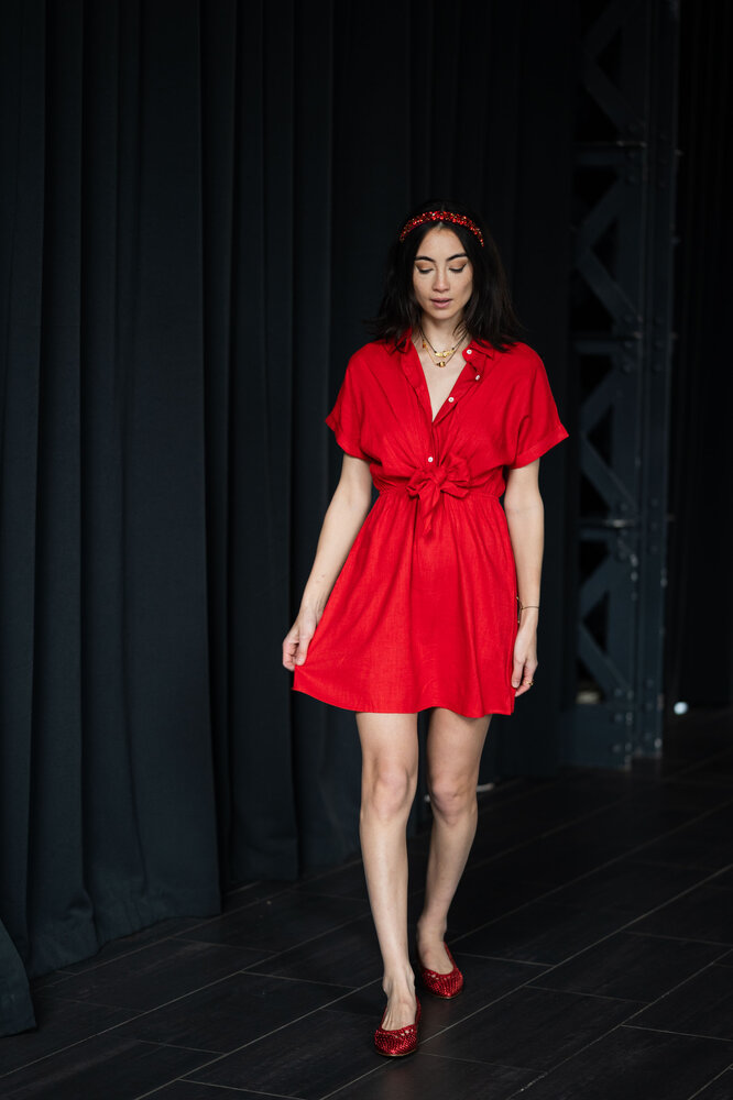 LARISSA robe rouge LARISSA robe rouge
