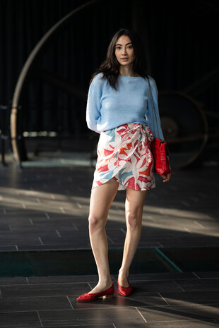 HELENE jupe framboise HELENE jupe framboise