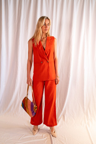 SABINE gilet terracotta SABINE gilet terracotta
