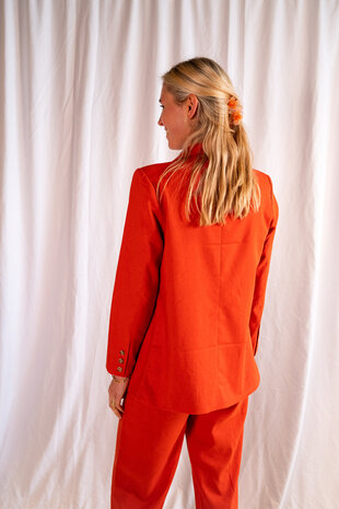 BRUNA blazer en lin terracotta BRUNA blazer en lin terracotta