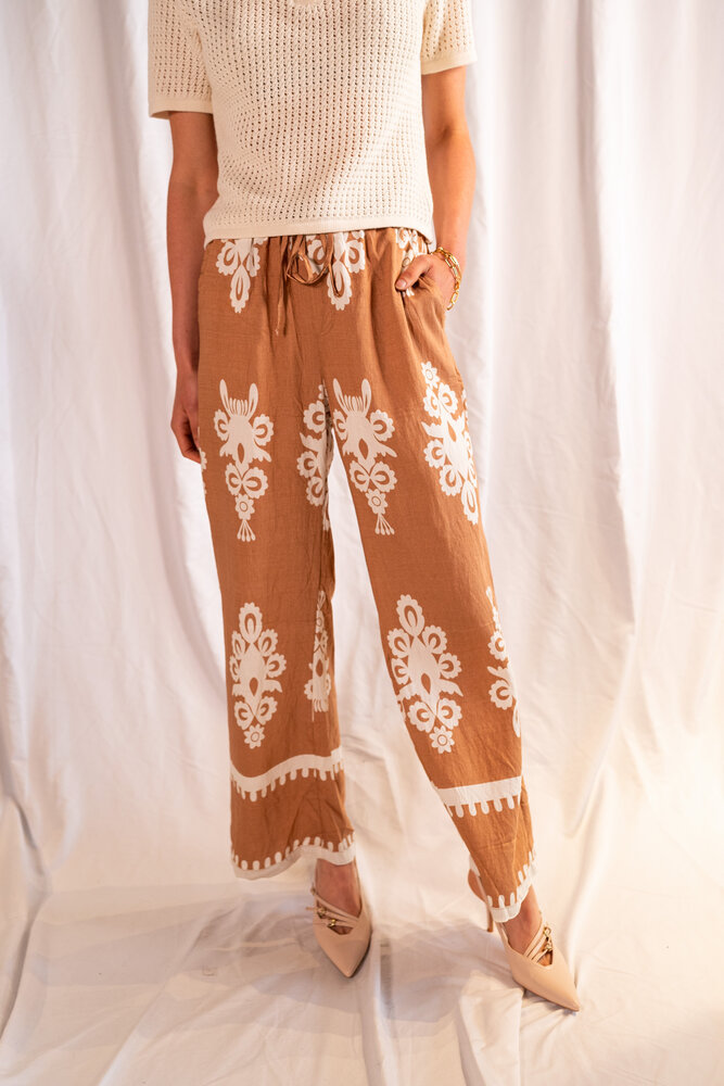 CECELIA pantalon camel