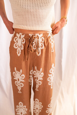 CECELIA pantalon camel