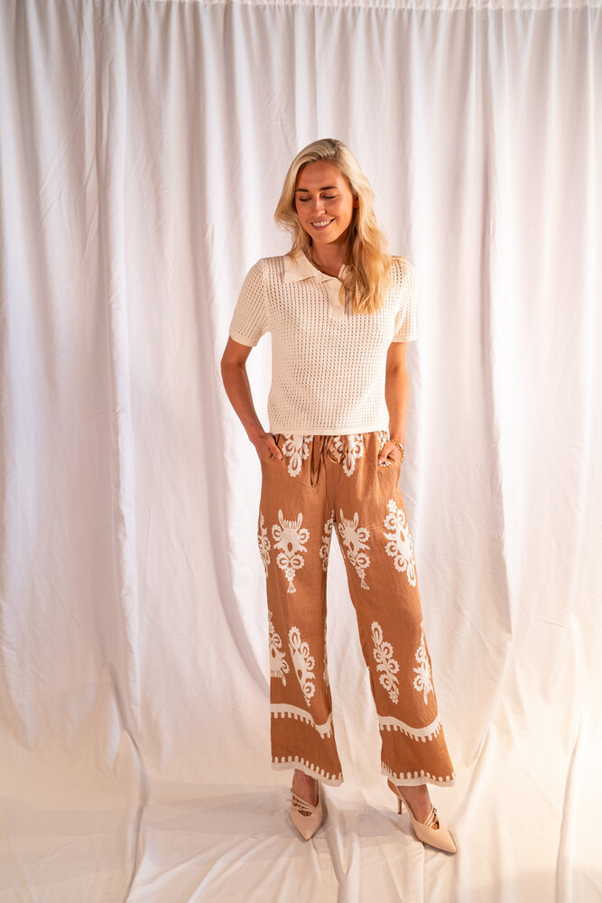 CECELIA pantalon camel