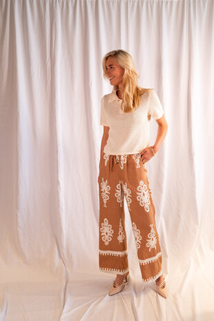 CECELIA pantalon camel