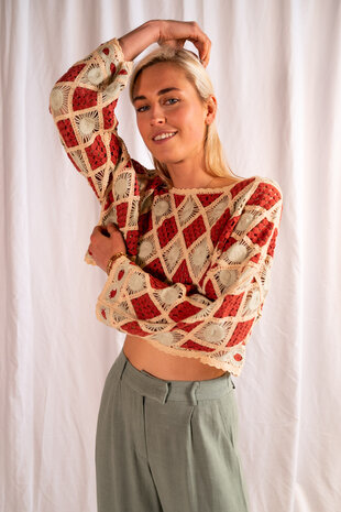 AMIRA blouse terracotta AMIRA blouse terracotta